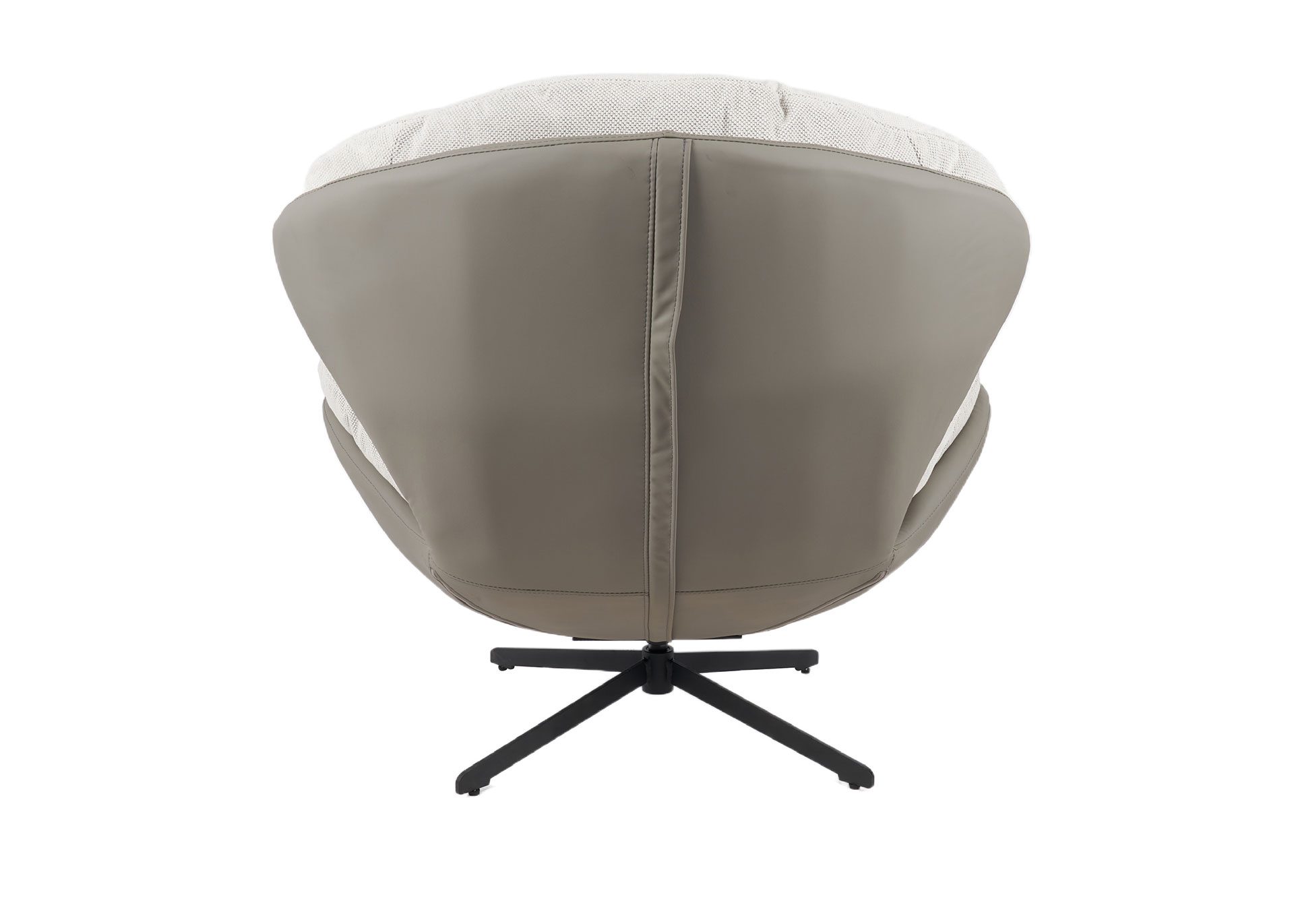 Poltrona Egg giratória 360º em cinzento pedra 91×98×100cm - Image 3