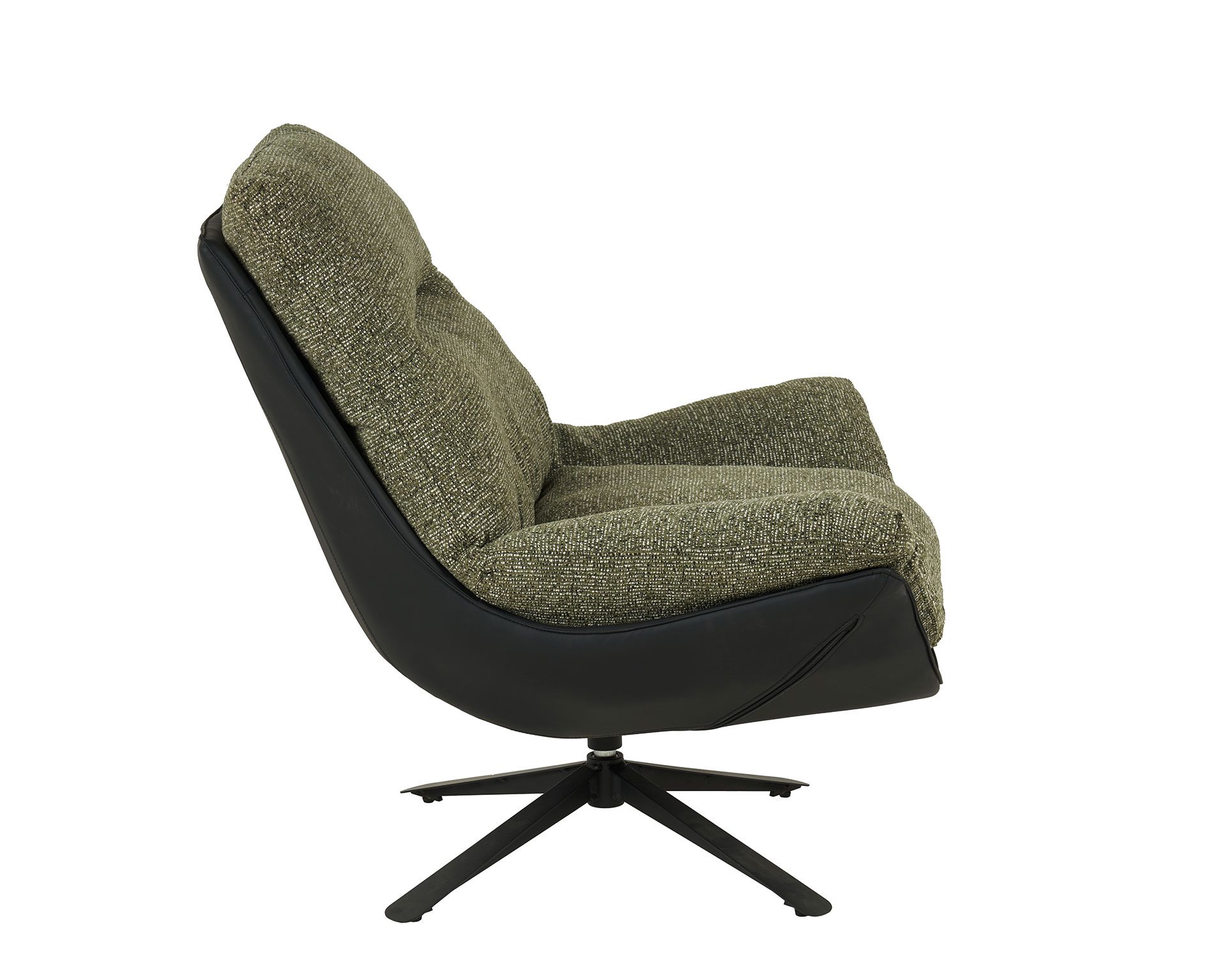 Poltrona Ray giratória 360º em verde 92×86×80 cm - Image 3