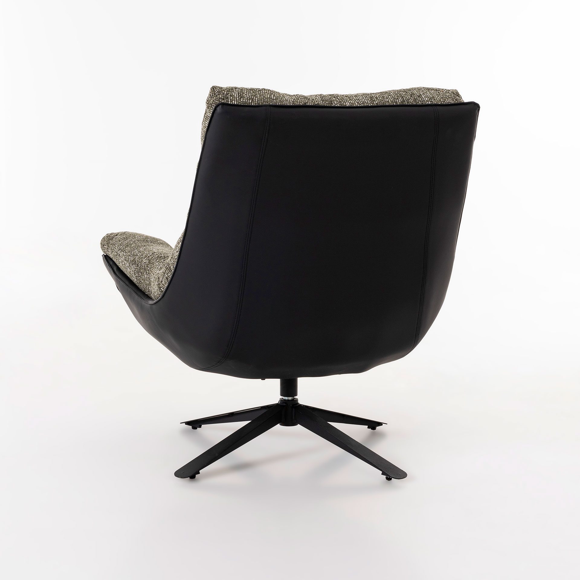 Poltrona Ray giratória 360º em verde 92×86×80 cm - Image 6