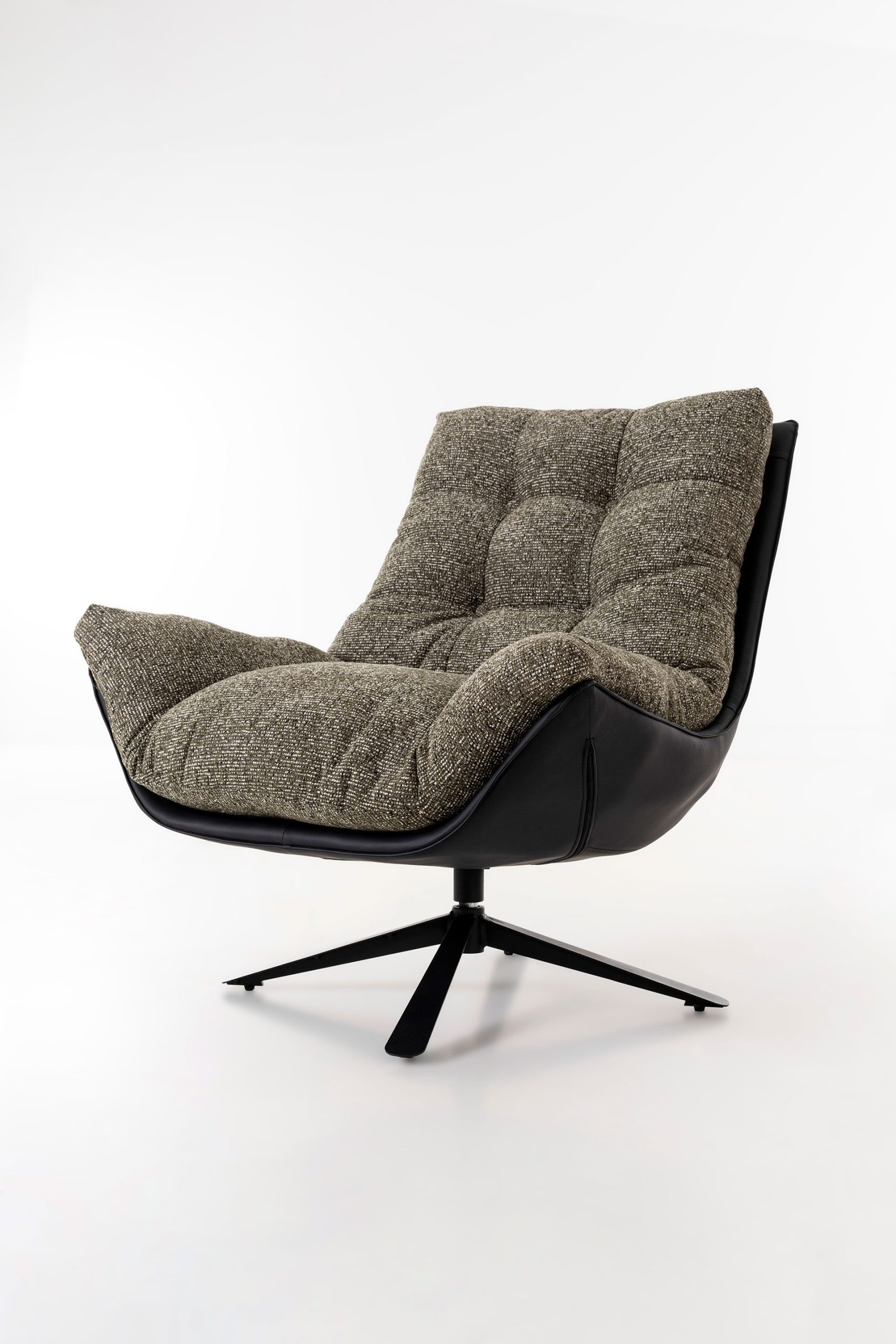 Poltrona Ray giratória 360º em verde 92×86×80 cm - Image 9
