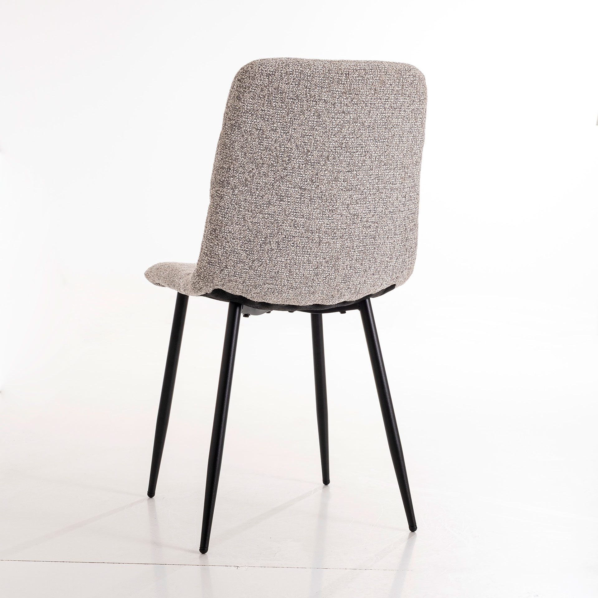 Cadeira Emma. Estofada em cinzento. 90×44×55 cm - Image 2