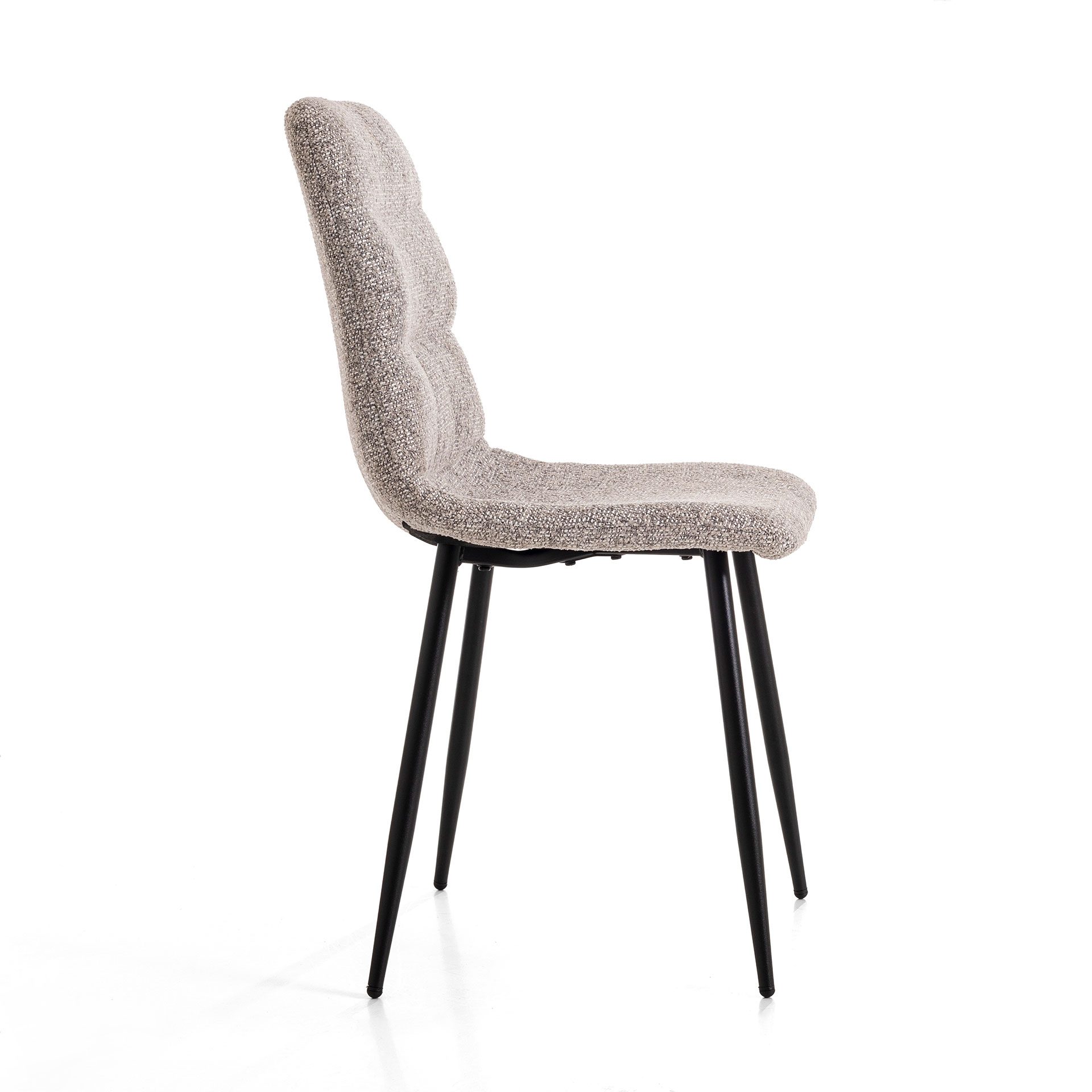Cadeira Emma. Estofada em cinzento. 90×44×55 cm - Image 6