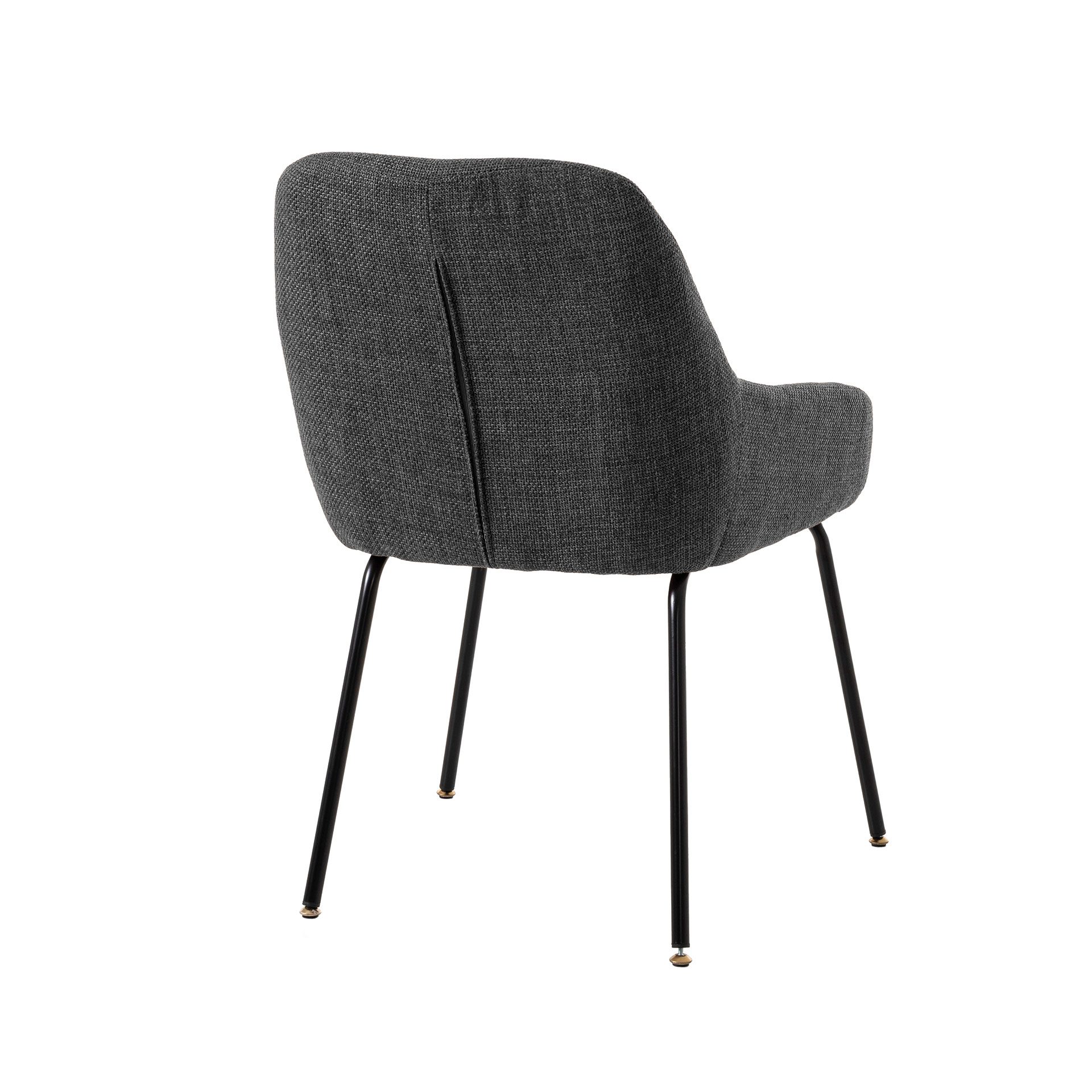 Cadeira Belmont. Estofada em cinzento. 83×60×61 cm - Image 3