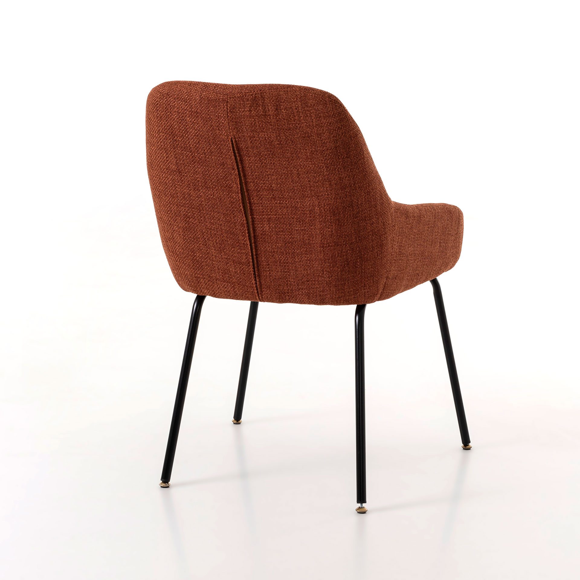 Cadeira Belmont. Estofada em cor caldeira. 83×60×61 cm - Image 3