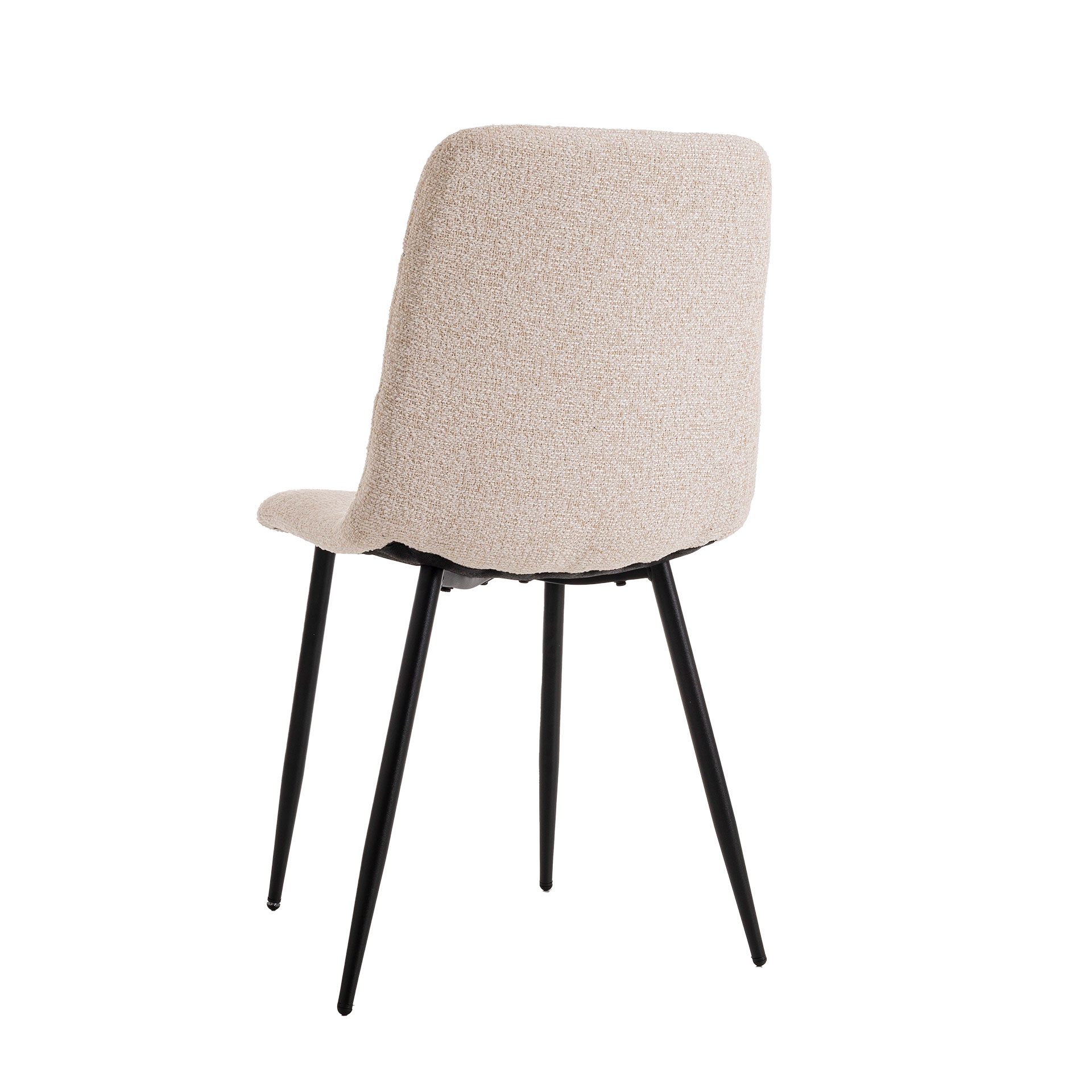 Cadeira Emma. Estofada em bege. 90×44×55 cm - Image 3