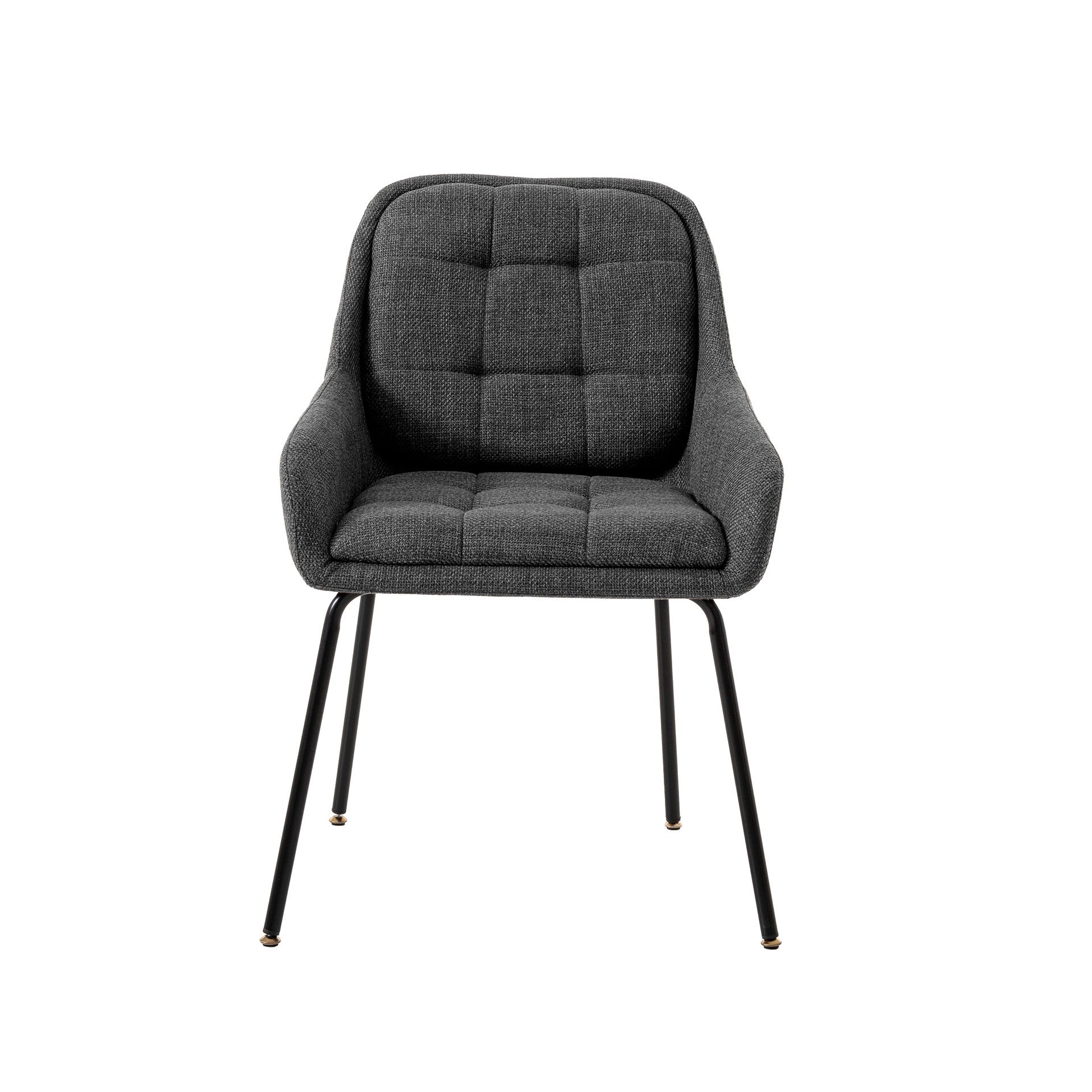 Cadeira Belmont. Estofada em cinzento. 83×60×61 cm - Image 6