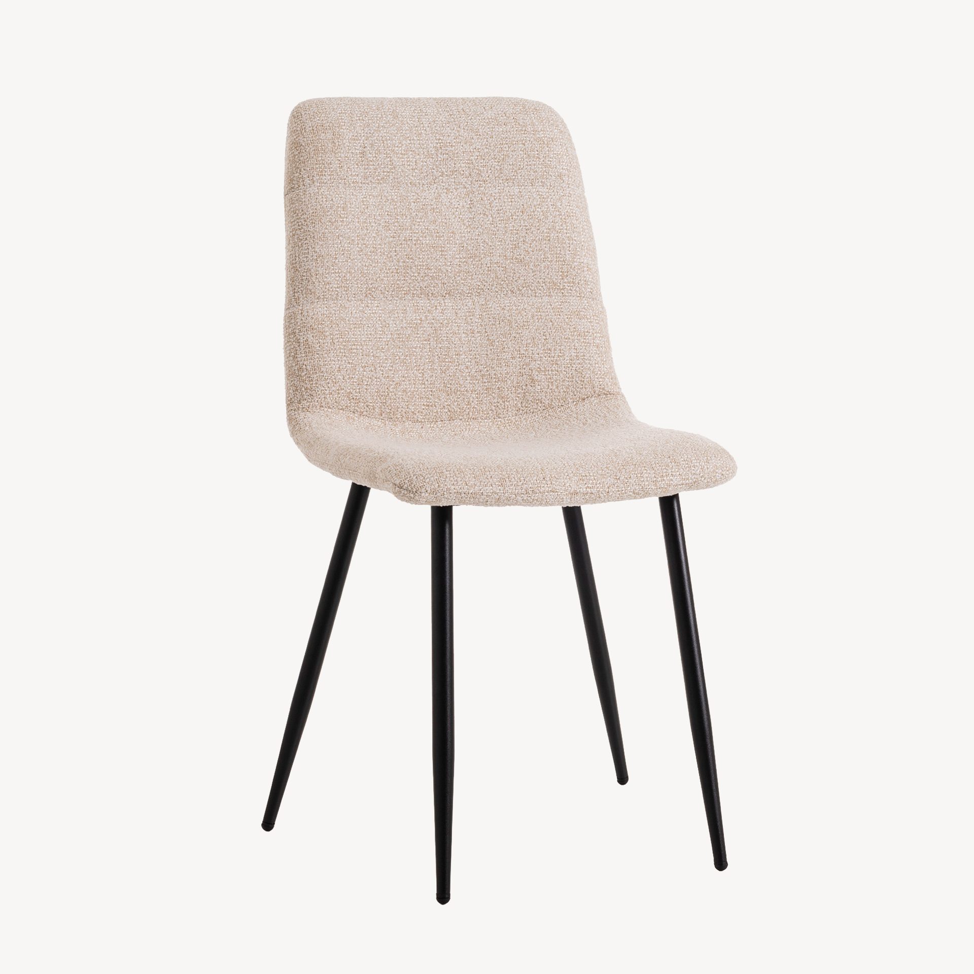 Cadeira Emma. Estofada em bege. 90×44×55 cm - Image 6
