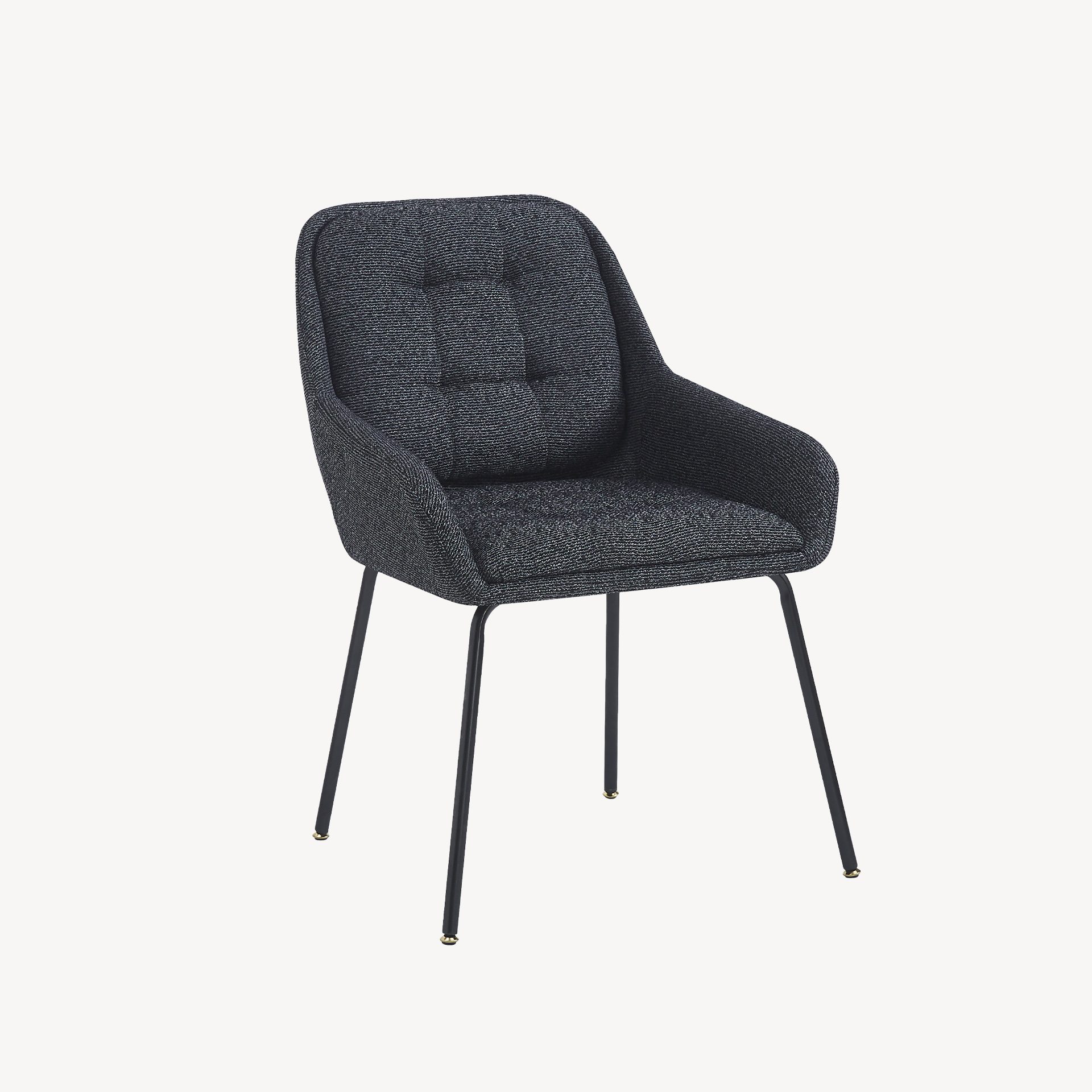 Cadeira Belmont. Estofada em cinzento. 83×60×61 cm - Image 5